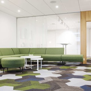 Bolon flooring in the office of Etikhus in Varberg, Sweden