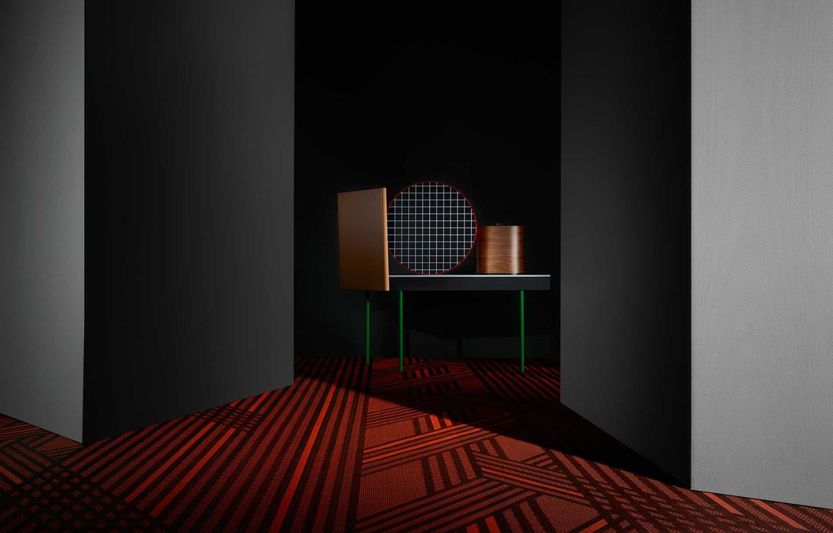 Bolon By You Stripe in Black / Peacock Orange